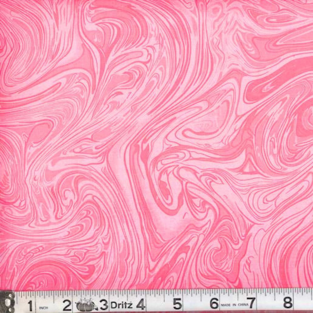 108" - Marbelicious - Pink - 100% Cotton
