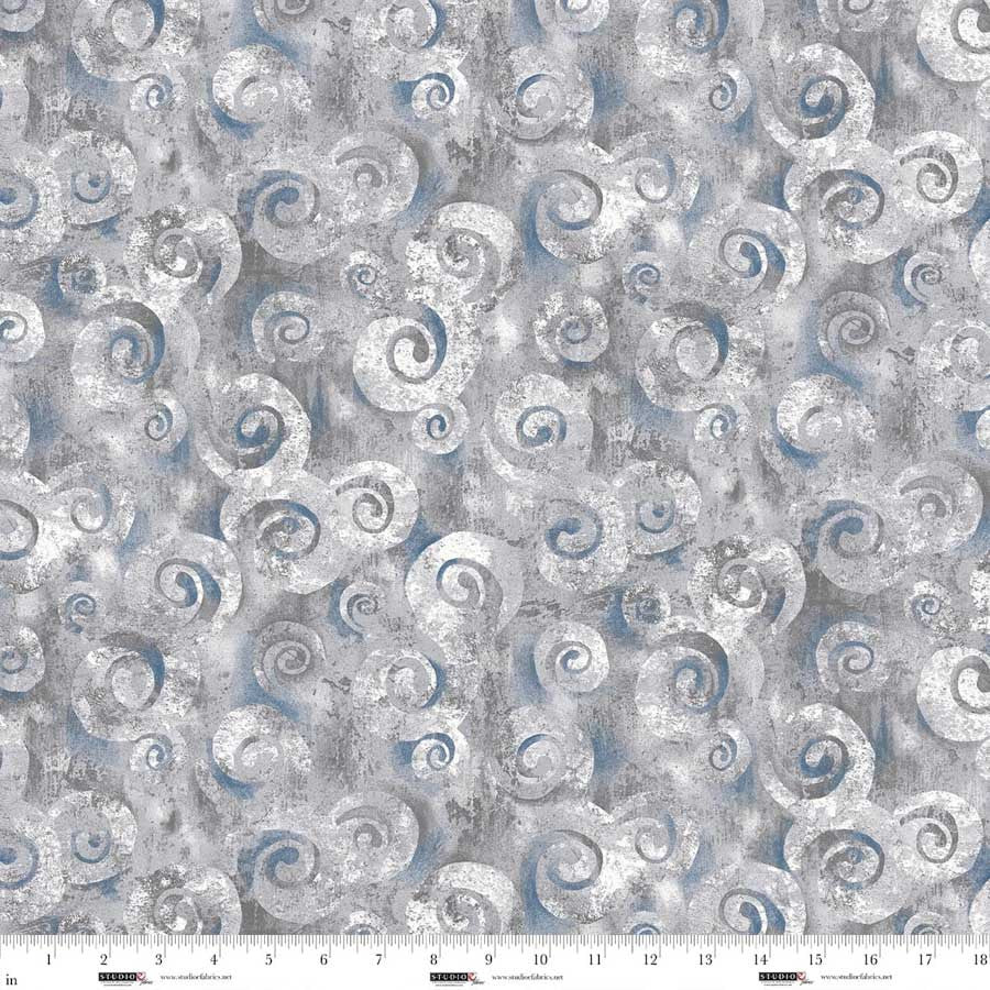 118" - Studio e - "Pigeon Swirl Texture" - 100% Cotton