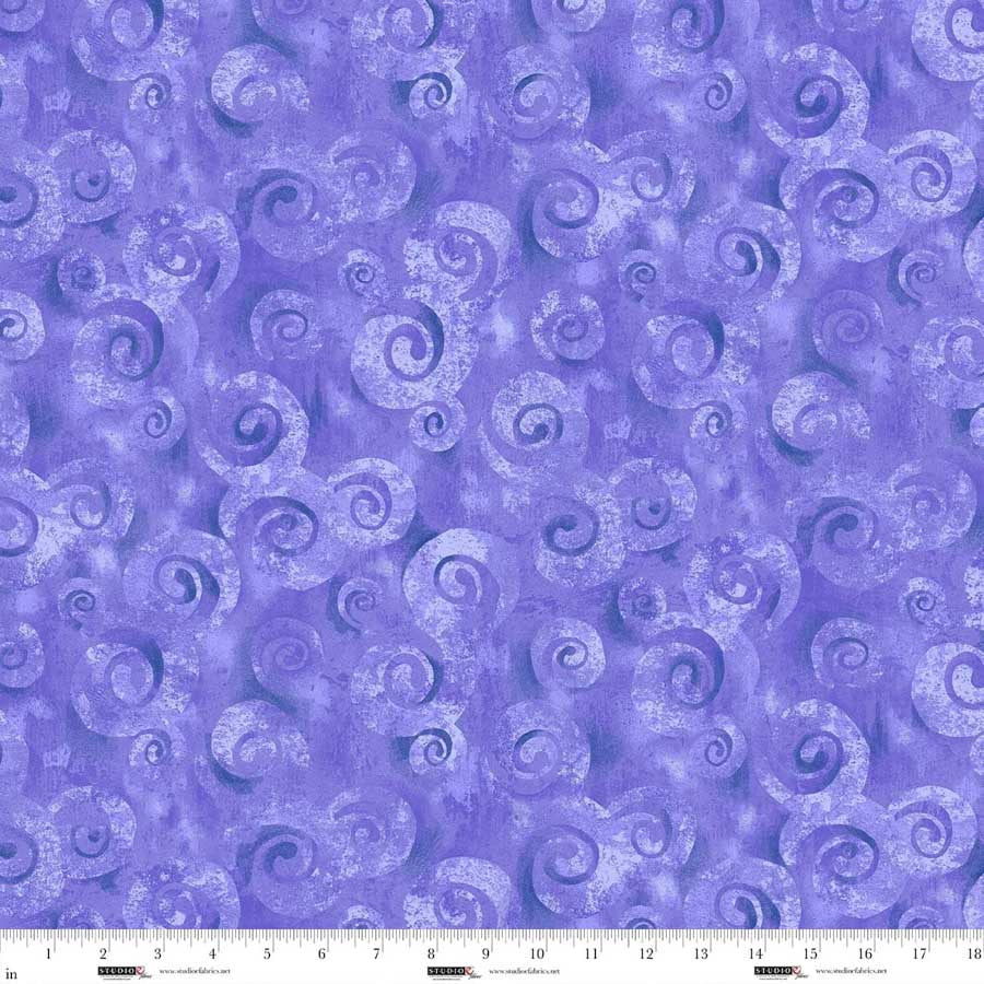 118" - Studio e - "Purple Swirl Texture" - 100% Cotton