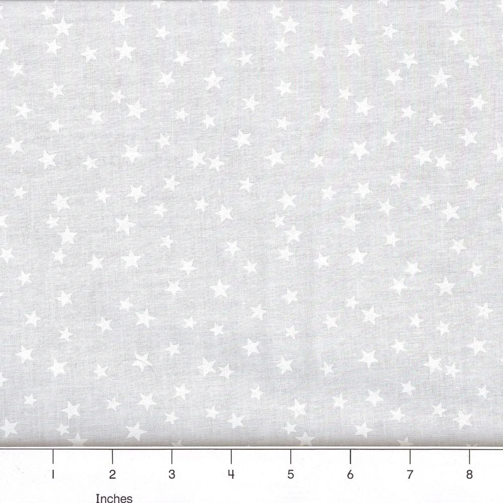 44" - Lucky Stars - White On White