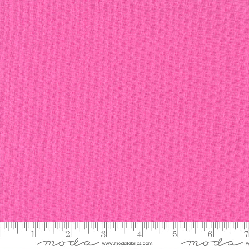 44" - Moda - "Bella Solids - Peony" - 100% Cotton