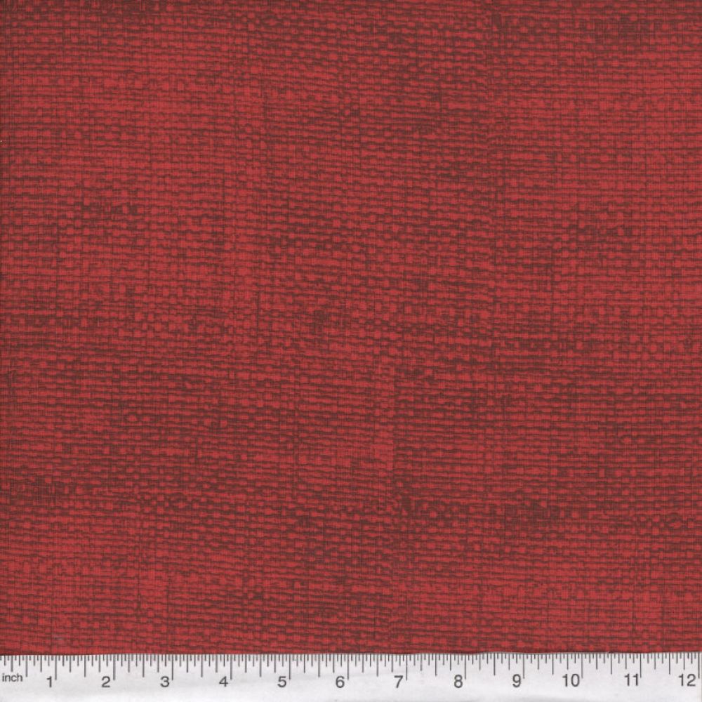 44" -Burlap - "Red" - 100% Cotton