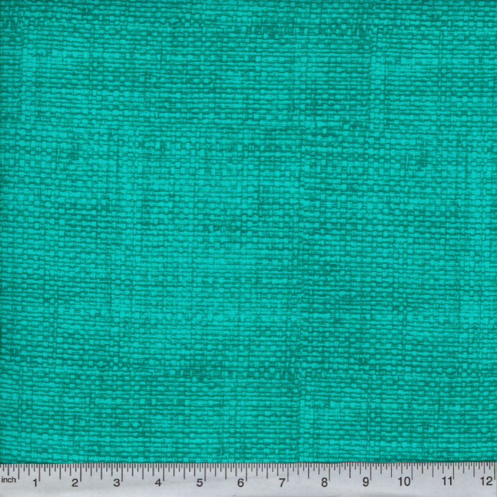44" -Burlap - "Teal" - 100% Cotton
