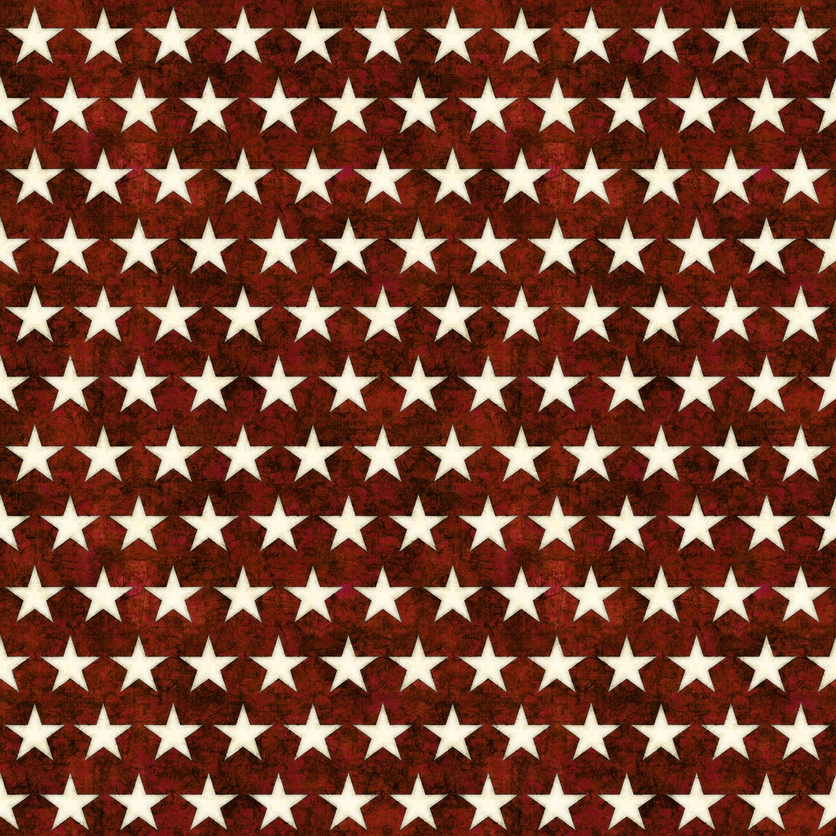 44" - American Freedom - "Stars" - Red - 100% Cotton
