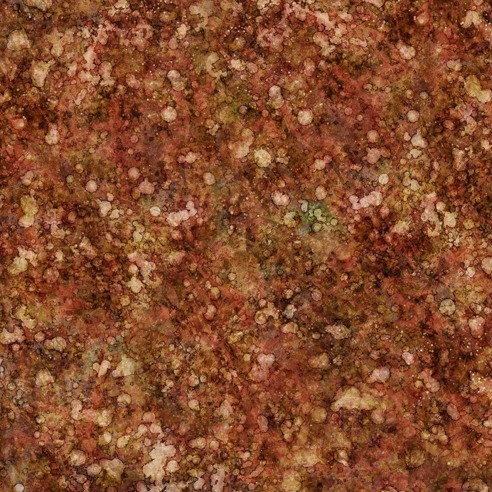 44" - Digitally Printed Batik "Brown/Orange" - 100% Cotton