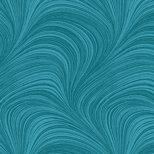 108" Benartex Wave Texture - Turquoise 100% Cotton