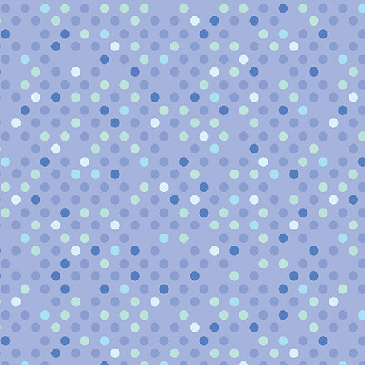 44" - Benartex - "Confetti Drop" - Periwinkle - 100% Cotton