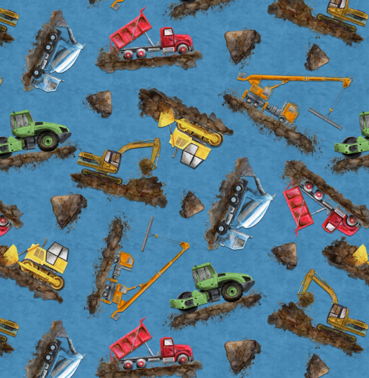 44"- Blank Quilting "Let's Get Building" - 100% Cotton