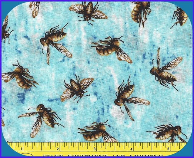 44"- "Dark Bees" - 100% Cotton