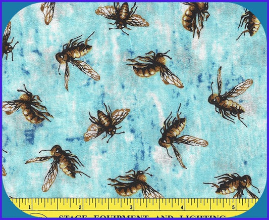 44"- "Dark Bees" - 100% Cotton