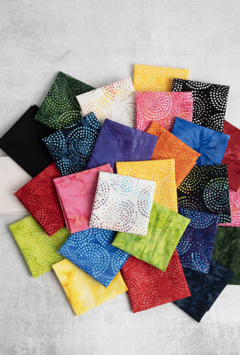 Moda "Echo Batiks" Fat Quarter Bundle- 25 pcs 18" x 21"