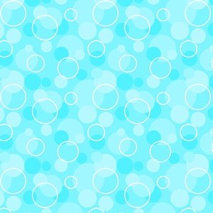 44" - Flannel - "Aqua Bubbles" - 100% Cotton