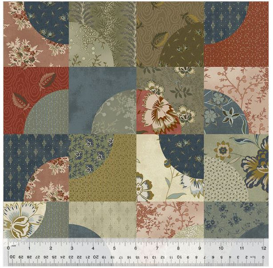 44"  - Windham Fabrics " Garden Tales -Multi" - 100% Cotton
