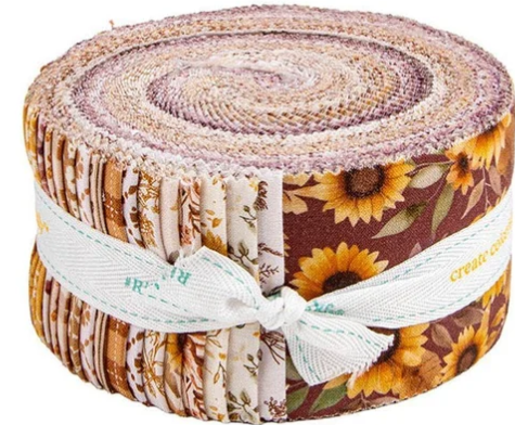 Riley Blake -2.5" Rolie Polie - "Harvest on the Prarie" - 2.5"x 44" -40 pcs