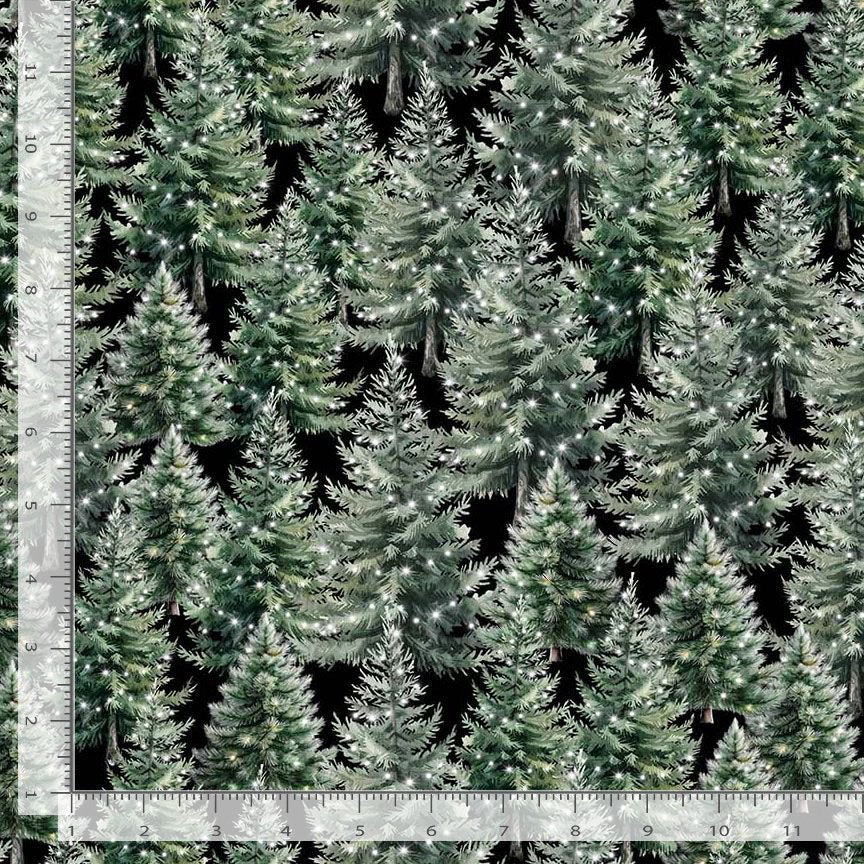 44" - Timeless Treasures - Katie "Evergreen" - 100% Cotton