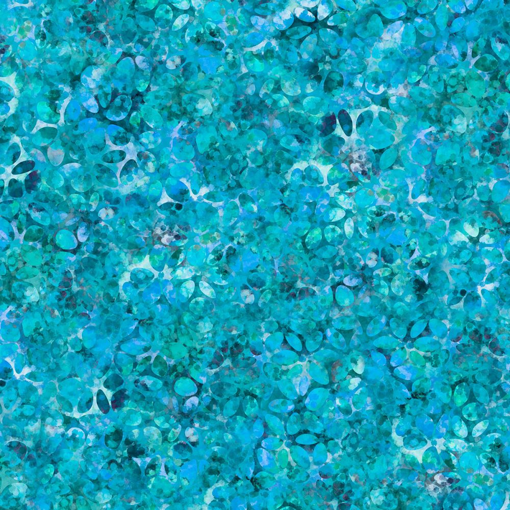 44" - Kaleidoscope "Blue/Green" - 100% Cotton
