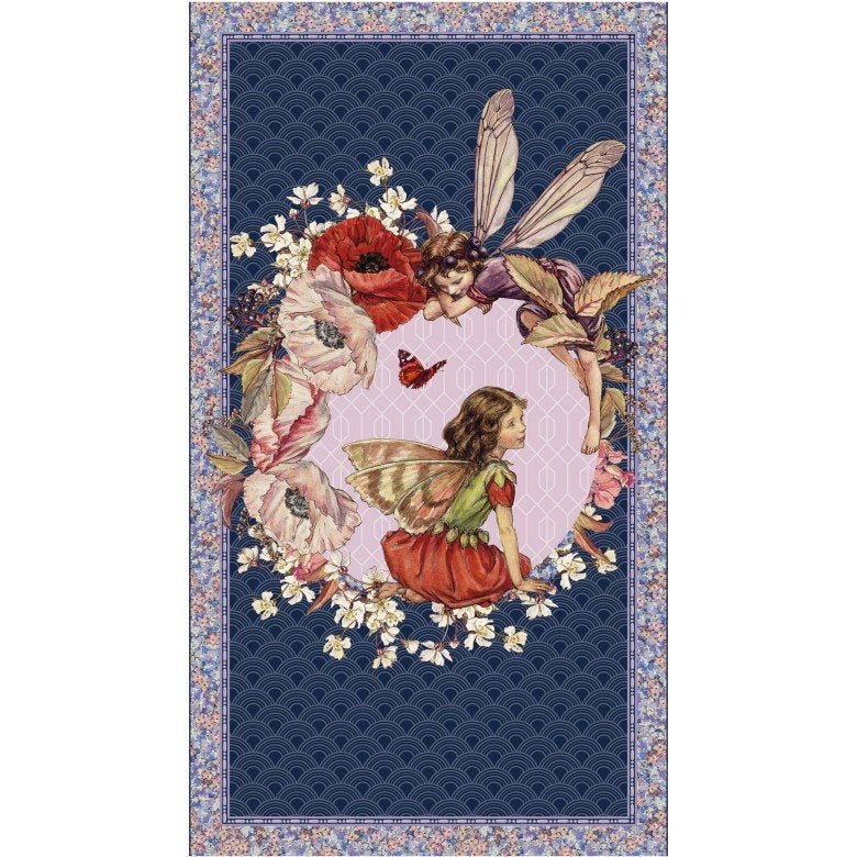 Panel - Michael Miller "Elderberry Flowers" - 22"x 44"- 100% Cotton