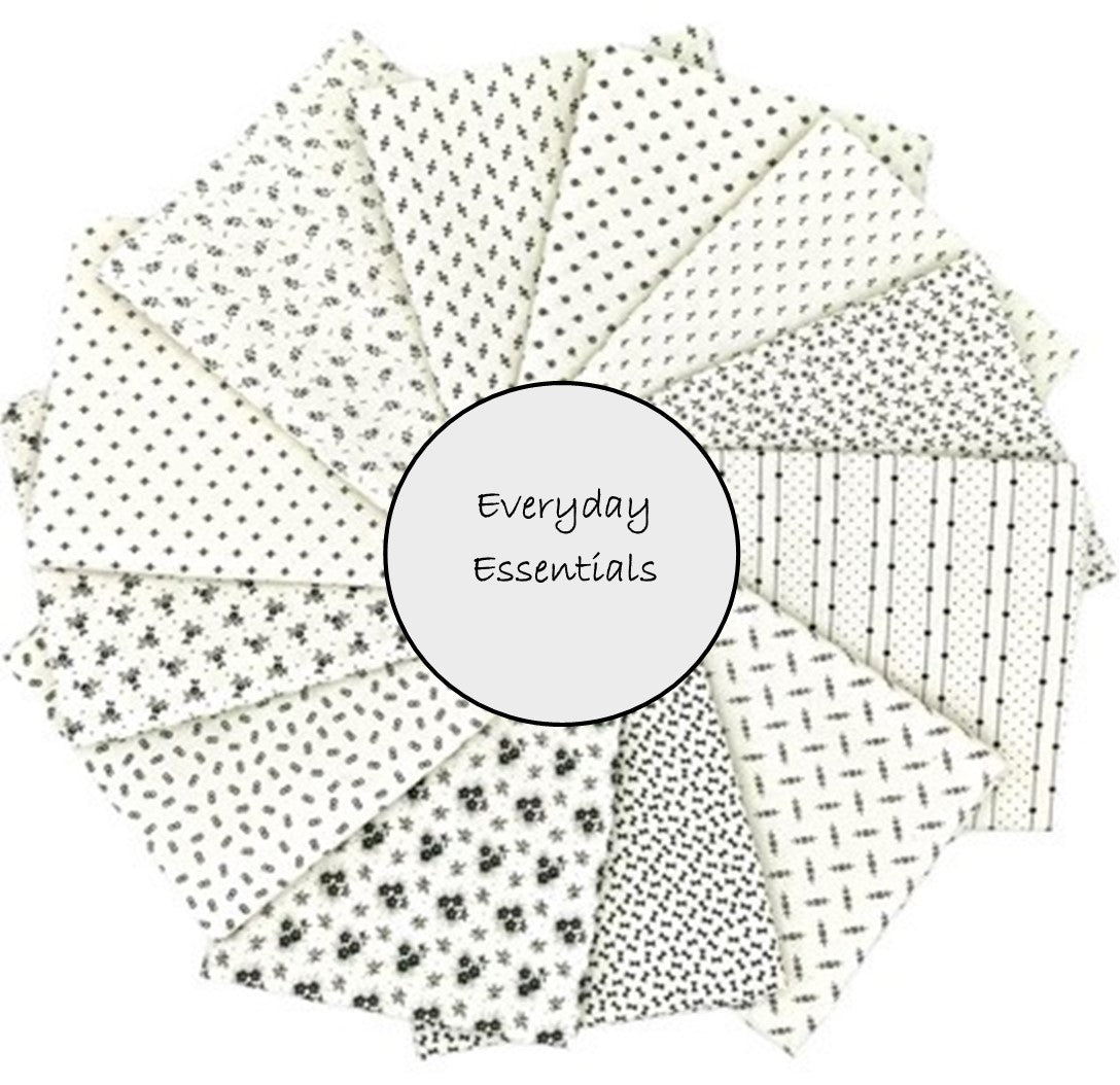 Marcus Fabrics - "Everyday Essentials" 10 Fat Quarters - 100% Cotton