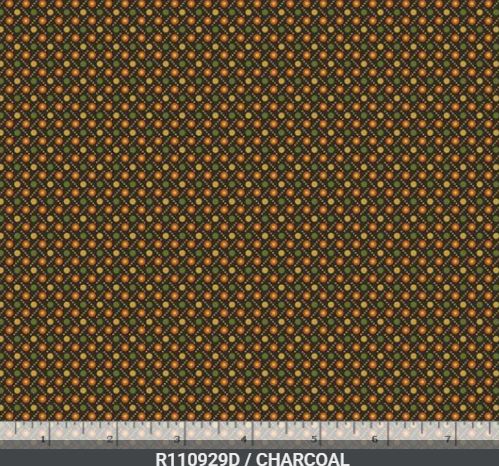 44"-Marcus "Dot to Dot" Charcoal-100%-cotton