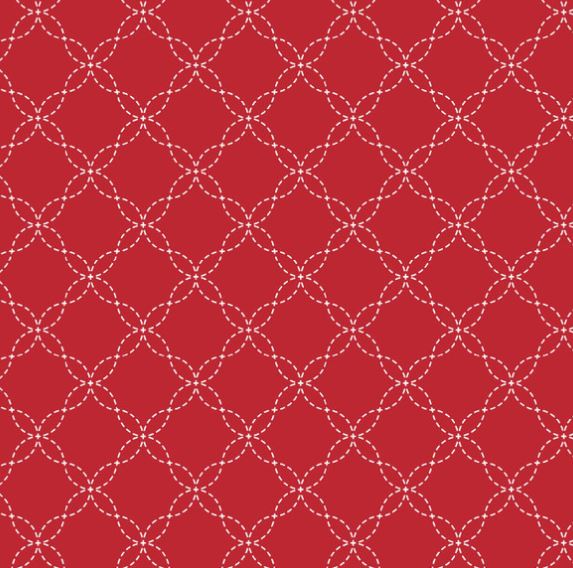 44"-Maywood Studios Kimberbell Basics Classic Lattice Red