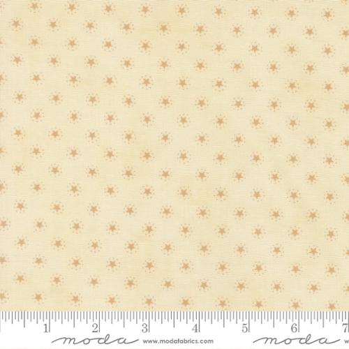 44" - Moda - "America 250 Years" Parchment Gold Stars- 100% Cotton