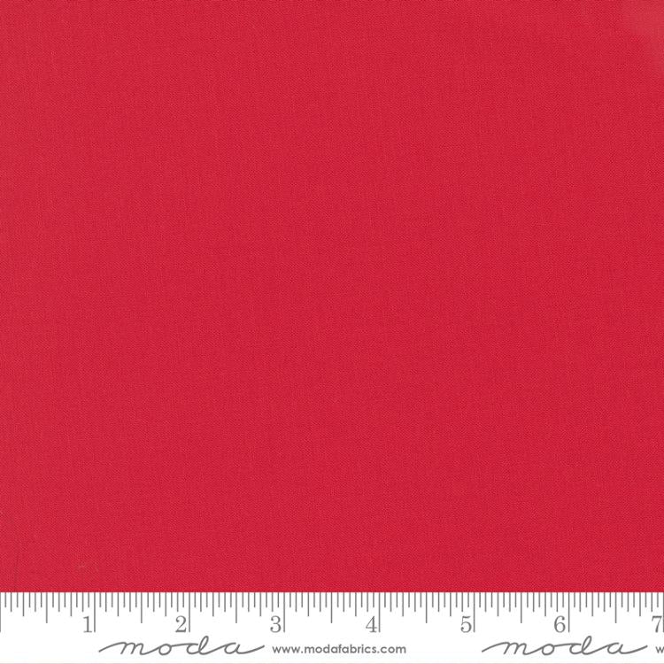 44" - Moda - Bella Solids - "Scarlet" - 100% Cotton