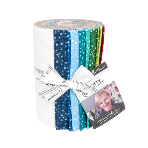 Moda - "Dotty Thatched" Dessert Roll , 20pcs 5"x 45"