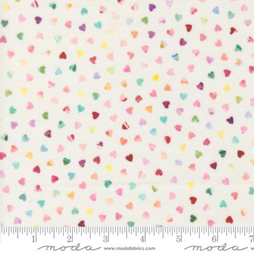 44" - Moda - Fleur The Love "White" - 100% Cotton