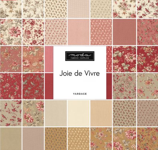 Moda - Jelly Roll - "Joie De Vivre" - 2.5"x44" - 40 pcs