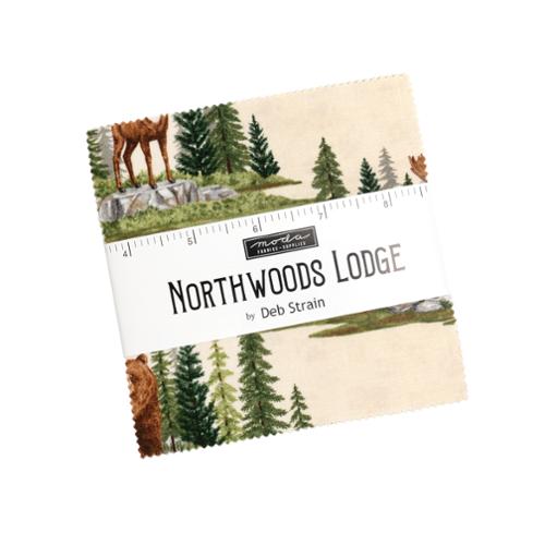 Moda -Mini Charm Pack - "Northwoods Lodge" - 2.5"x 2.5" -42 pcs...........