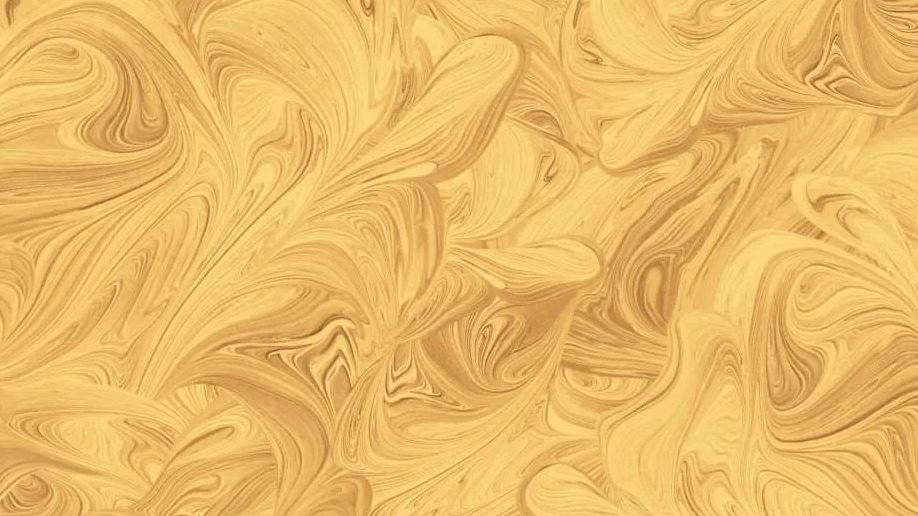 118"-Oasis Swirls Gold-100%-cotton