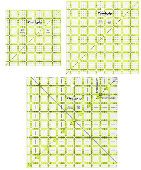Omnigrip 3 Ruler Value Pack for Quilting