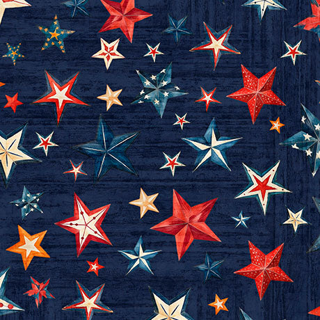 108" - QT Fabrics- " American Tapestry" Stars - 100% Cotton