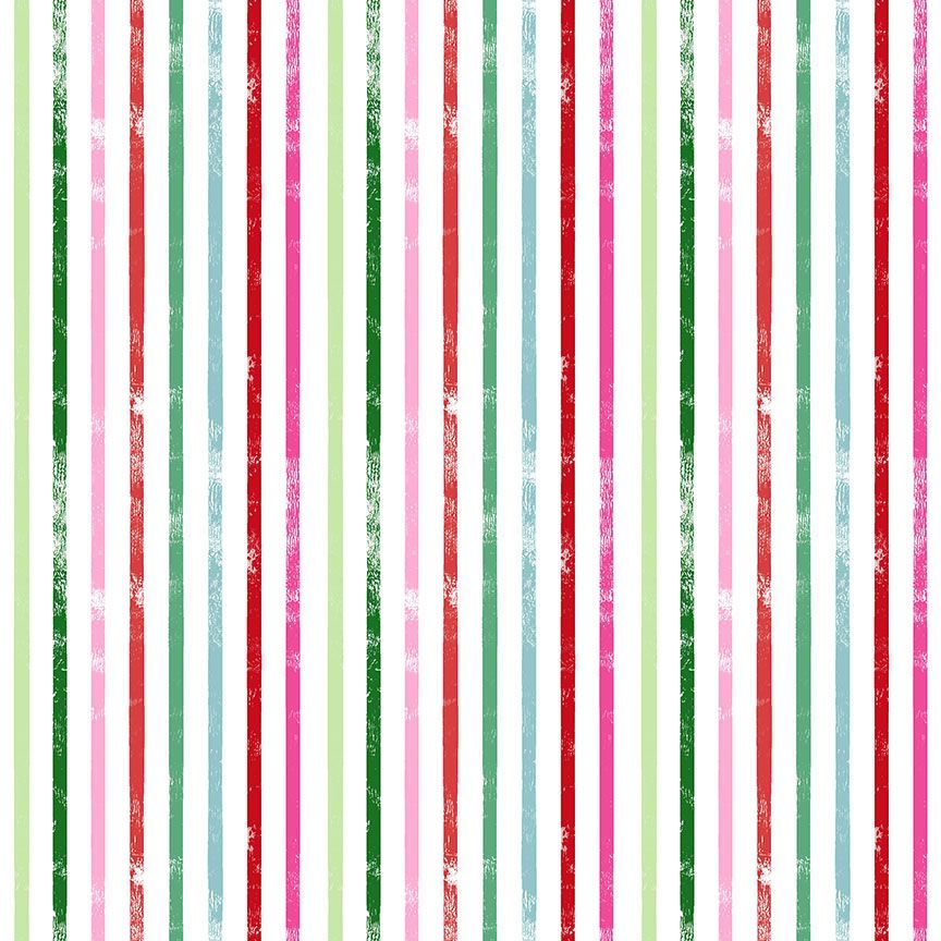 44" - Dear Stella - Weathered Stripe - "Rainbow" - 100% Cotton
