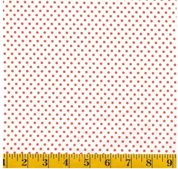 43" - SevenBerry - "Happy Sweet Dots" - Red/white - 100% Cotton