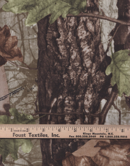 60" - True Timber Camo - 100% Polyester Suede