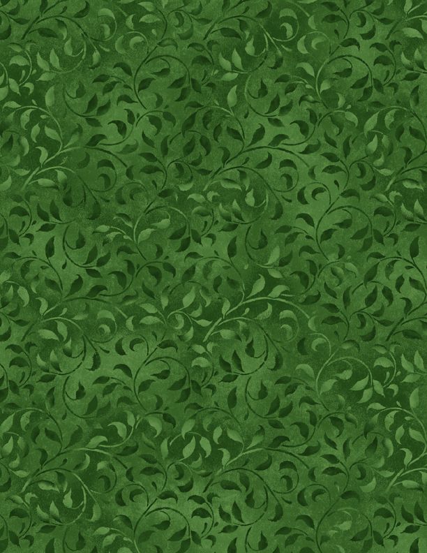 44" - Wilmington Prints - "Climbing Vine" - "Green" - 100% Cotton
