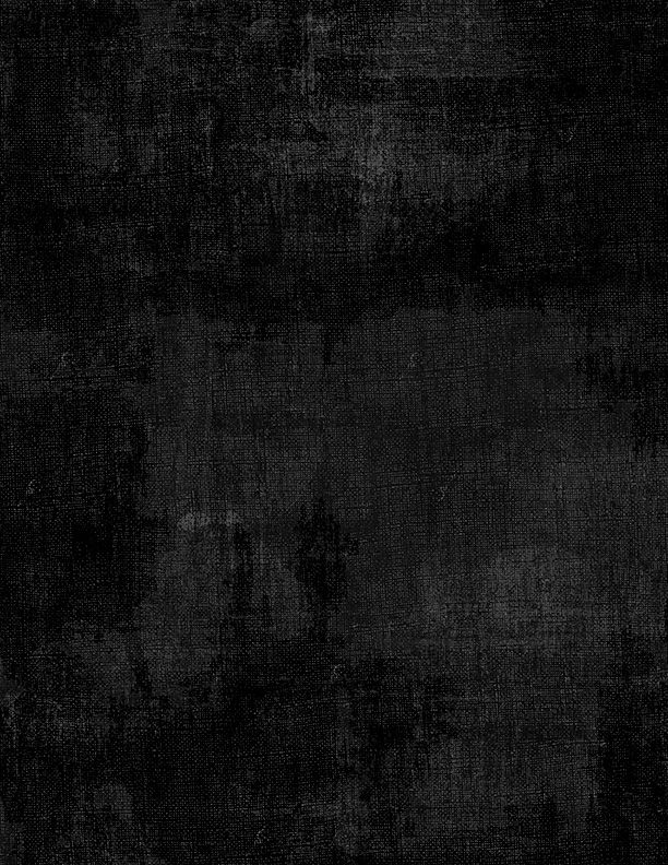 44" - Wilmington Prints - "Dry Brush" - "Jet Black" - 100% Cotton