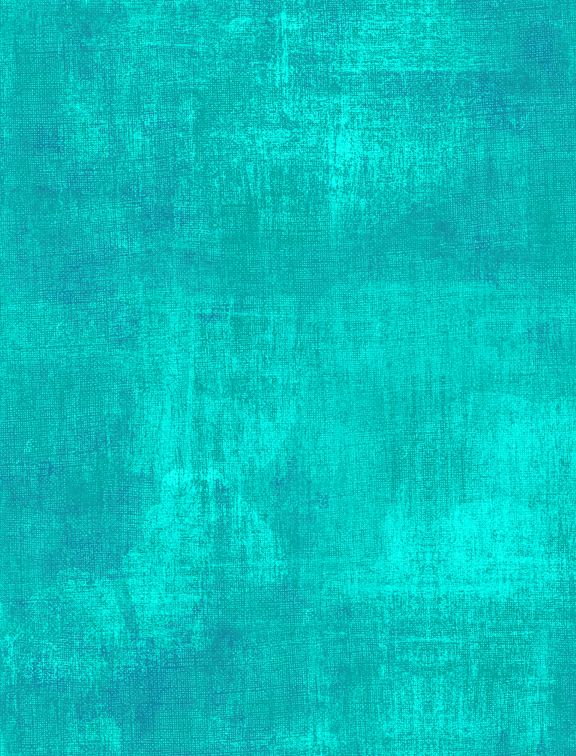 44"-Wilmington Prints - Dry Brush - Turquoise - 100% Cotton