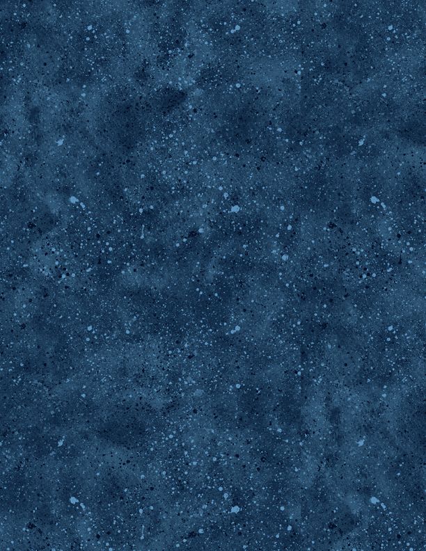 44"-Wilmington Prints - Splatter - Dark Blue - 100% Cotton