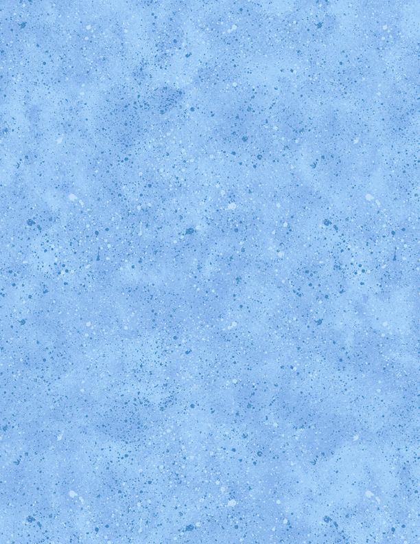 44"- Wilmington Prints - "Lt Blue Splatter" -100% Cotton