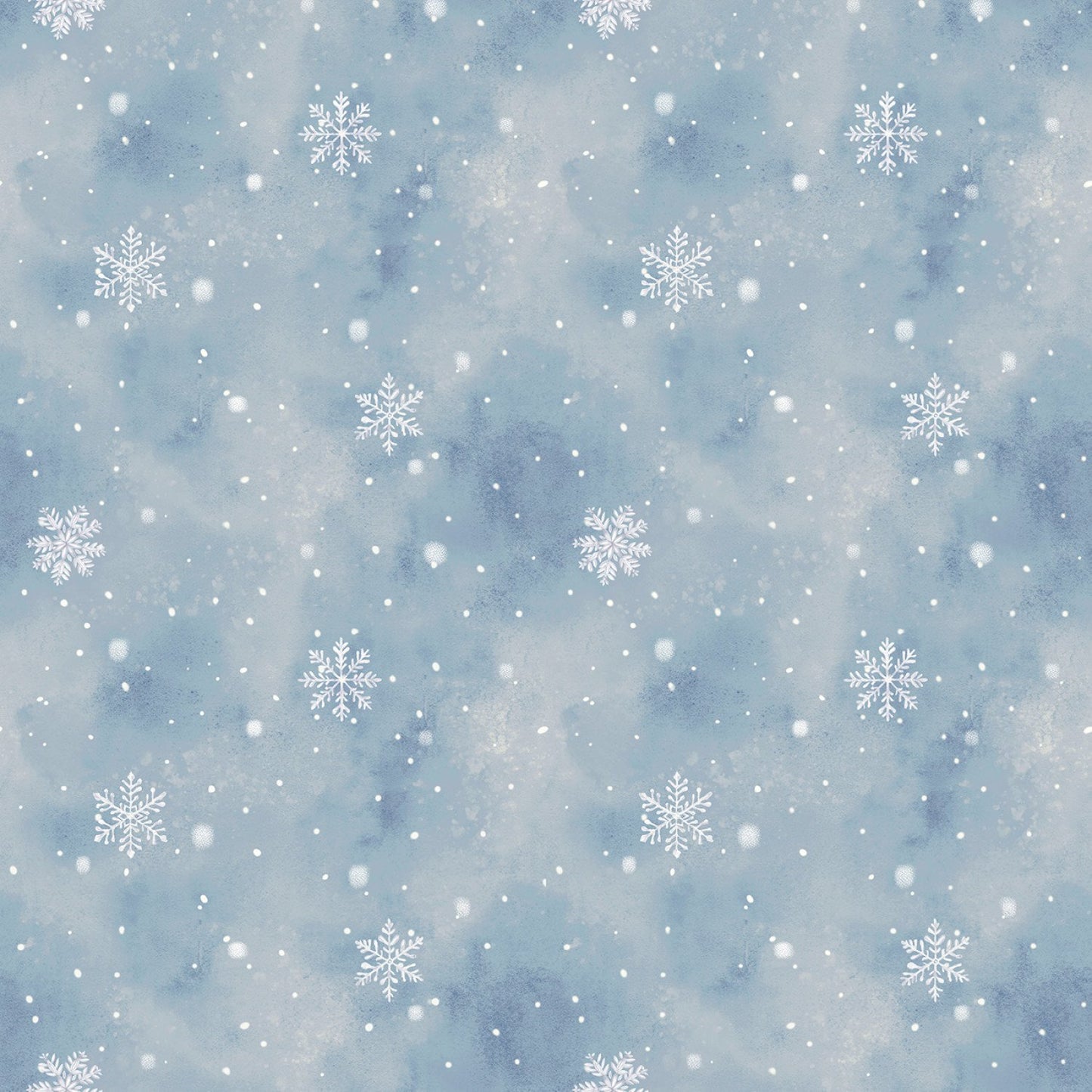 44" - Windham Fabrics - Winter Whisper- "Sky Flurries" - 100% Cotton