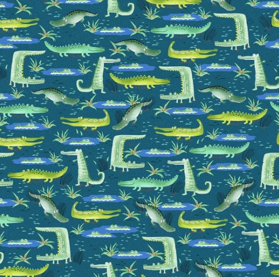 44" - Oasis Fabrics - "Alligator Flannel" - 100% Cotton