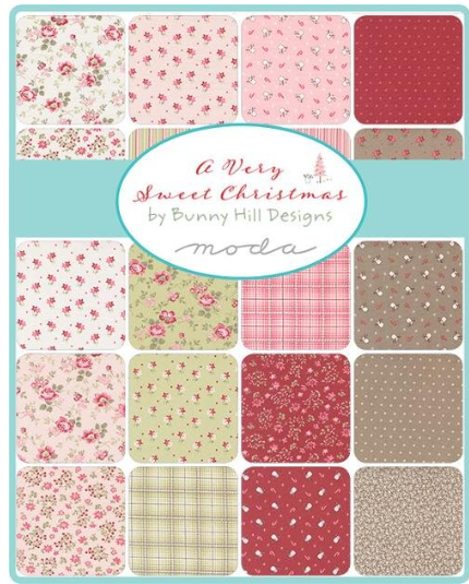 Moda - Jelly Roll - "A Very Sweet Christmas" - 2.5"x 42" - 40 pcs