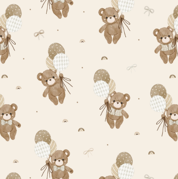 44" -Flannel - Camelot Fabrics -"Teddy Bear Adventures" - 100% Cotton