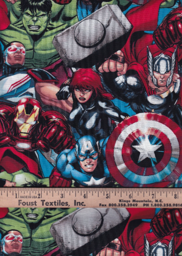 44"- Marvel Avengers -100% Cotton