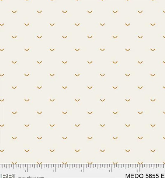 44" - "P&B Textiles - Olive Leaves - White - 100% Cotton