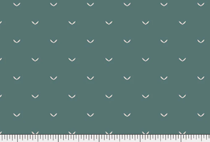 44" - "P&B Textiles - Olive Leaves - Green - 100% Cotton