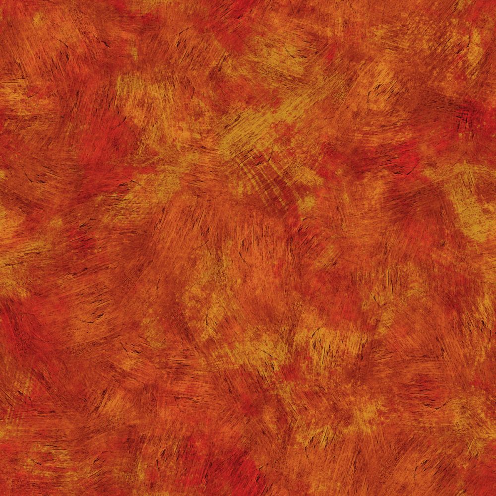 108" Brush Strokes - "Orange Rust" - 100% Cotton