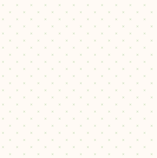 44" -Riley Blake -"Bee Cross Stitch" White/Green- 100% Cotton